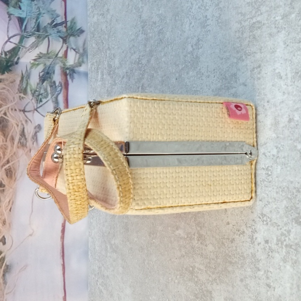 🛝 Gymboree Floral Embroidered Straw Kids Bag - Picture 2 of 7